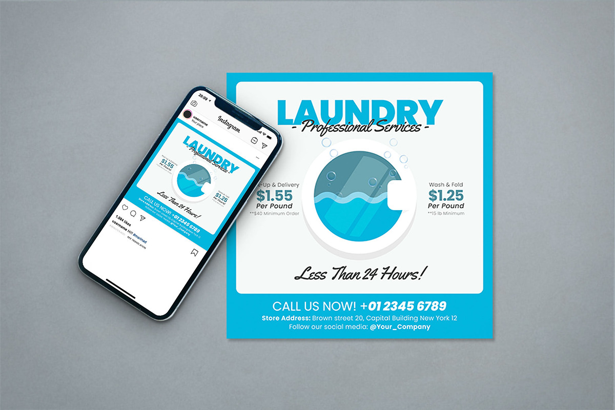 Laundry Service, a Marketing Template by Graphr (Photo 3 of 3)
