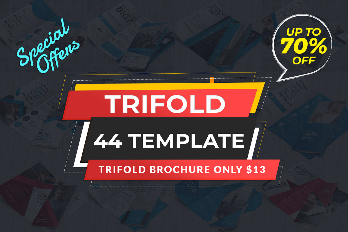 50 Business Trifold Brochures Bundle, a Brochure Template by Genereux Art (Photo 1 of 5)