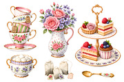 Vintage Tea Collection, an Object Illustration by Iryna Denysova (Thumbnail 2 of 7)