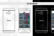HTC One M9 Vector MockUp, a Product Mockup by Alex_Yanko (Thumbnail 3 of 5)