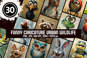 Funny Urban Wildlife Caricatures