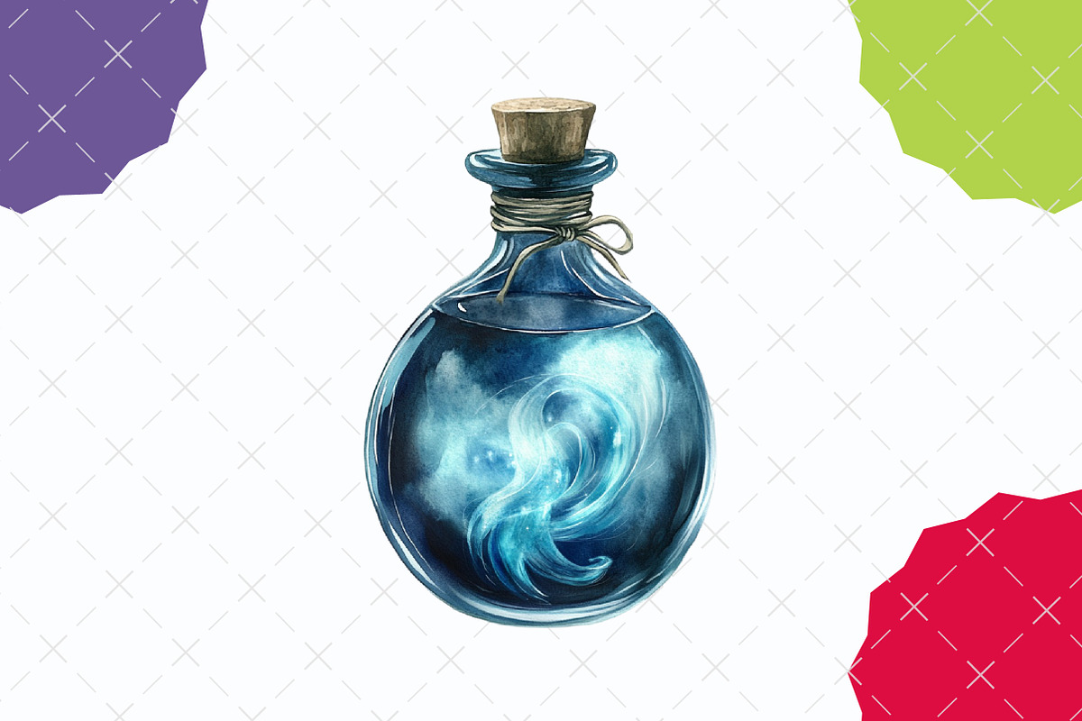 Vintage Halloween Potions Clipart, an Illustration by designcity5 (Photo 5 of 5)