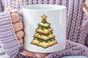 Books Christmas Tree Teacher PNG, an Illustration by CraftArtStudio (Thumbnail 3 of 4)