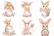 Cute Rabbit Easter Coquette Clipart, an Illustration by DreamPrint404 (Thumbnail 4 of 6)