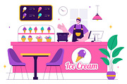 10 Ice Cream Store Illustration, a Food Illustration by denayunebgt (Thumbnail 4 of 4)
