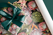 Protea & Strelitzia seamless pattern, a Pattern Graphic by NNclipart (Thumbnail 6 of 6)
