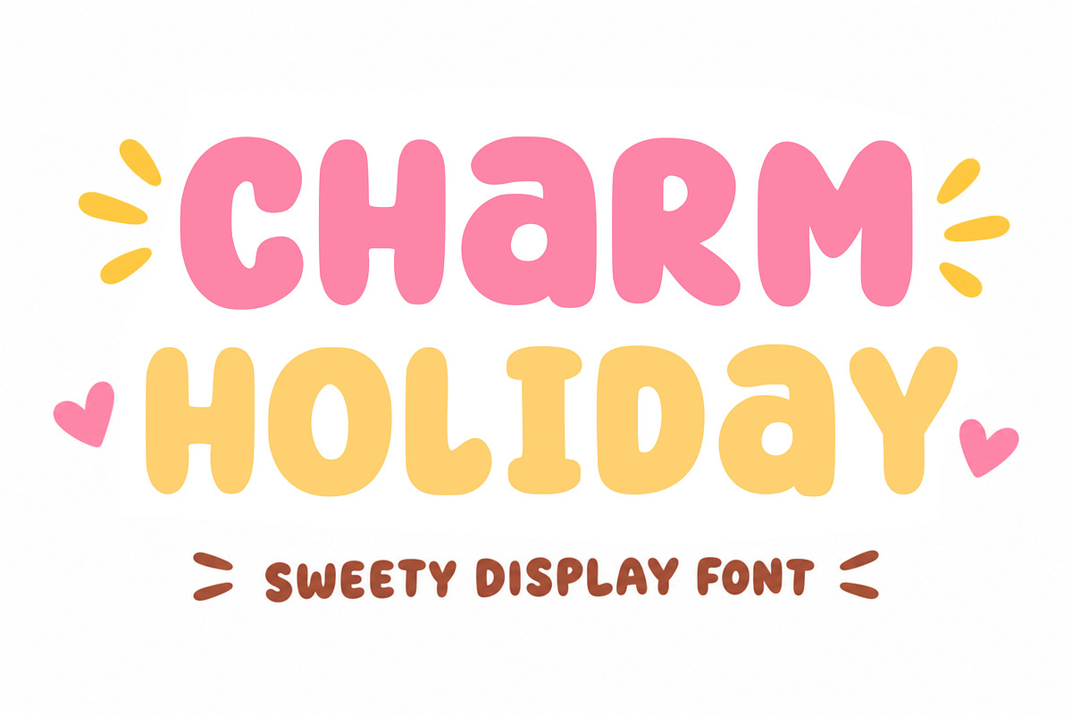 Charm Holiday, a Sans Serif Font by Limited.studio (Photo 1 of 5)