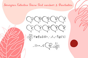 Monogram Heart Flourish Font