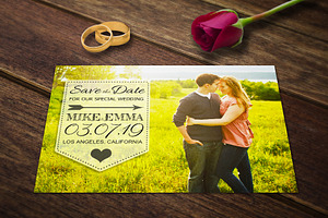 Save the Date Card Postcard Template, an Invitation Template by Supremer Studio