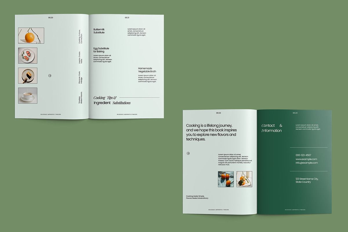 Food Recipe Book Template, a Brochure Template by fakhroo (Photo 8 of 9)