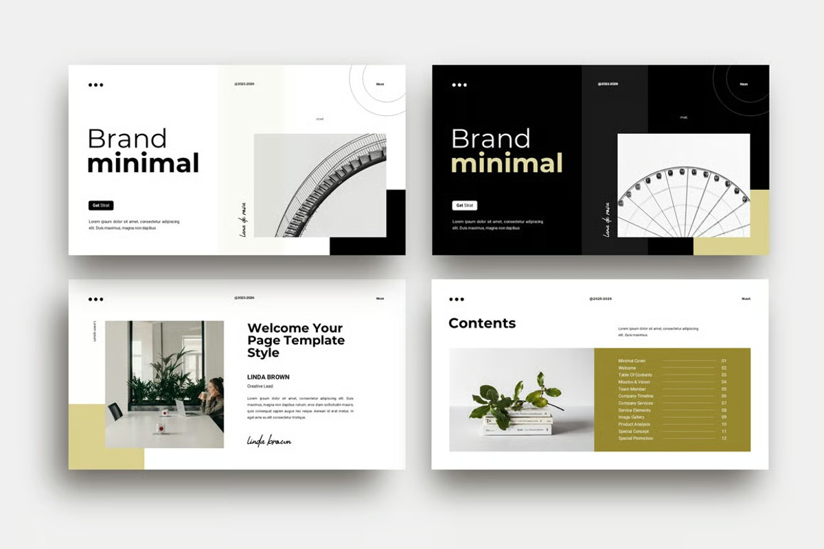 Brand Minimal Presentation Template Powerpoint preview 5
