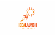 Idea Launch Rocket Light Bulb Logo, a Branding & Logo Template by yopie (Thumbnail 1 of 3)