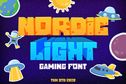 Nordic Light - Gaming Font, a Sans Serif Font by tokokoo (Thumbnail 4 of 13)