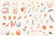 EASTER. Watercolor clipart, an Animal Illustration by OlliArtDesign (Thumbnail 3 of 7)