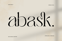 Abask - Modern Ligatures Font