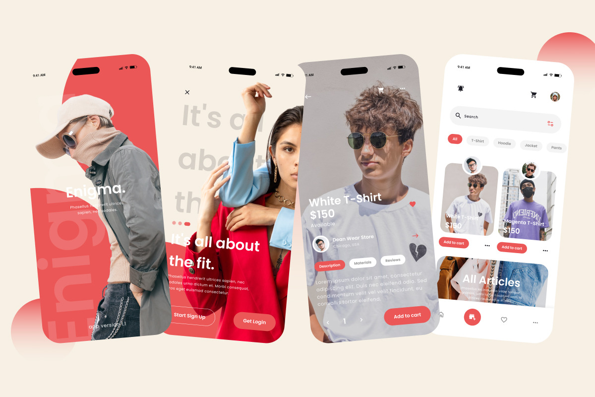 Enigma - Fashion Store Mobile App, an App Template by twinstd (Photo 5 of 5)