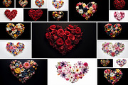 61 Flower Hearts, a Nature Photo by Handmadefont (Thumbnail 6 of 12)