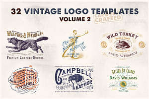 32 Vintage Logo Templates Vol. 2