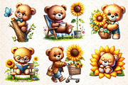Cute Teddy Bear Clipart, an Illustration by Dream Creation (Thumbnail 3 of 5)