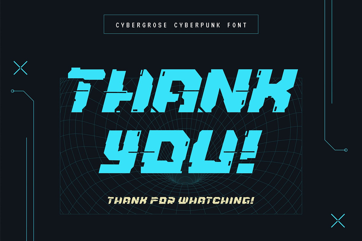 Cybergrose - Cyberpunk Display Font, a Sans Serif Font by Annora Studio (Photo 17 of 17)