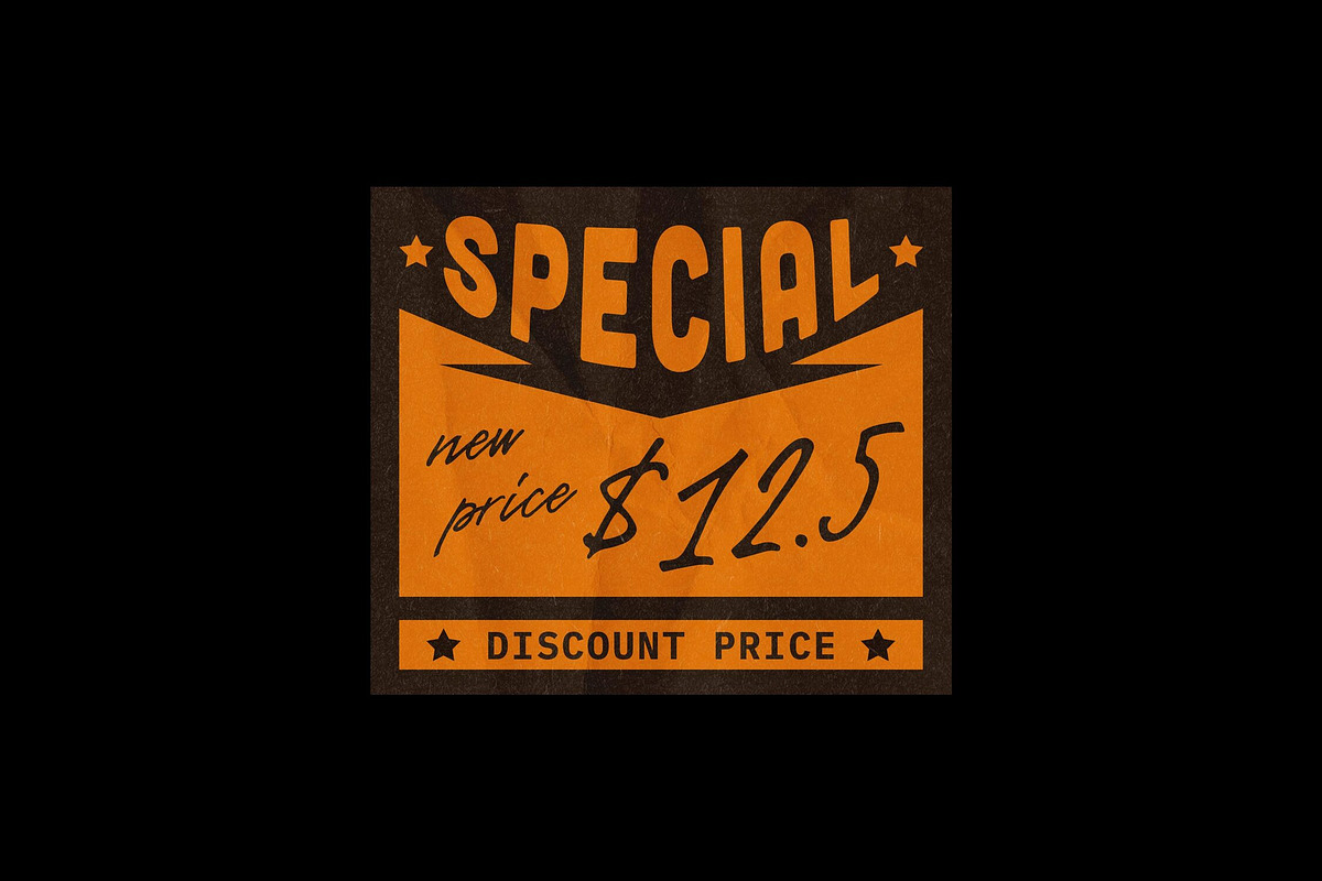 Crumpled Discount Price Sticker, a Pens & Pencil Mockup by Design Squad (Photo 2 of 2)