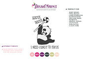 Fun Panda Bear SVG | Funny Halloween, an Illustration by DreamONprints (Thumbnail 2 of 2)
