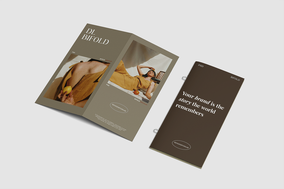 DL Bifold Mockup, a Brochure Template by Rendemporium (Photo 5 of 5)
