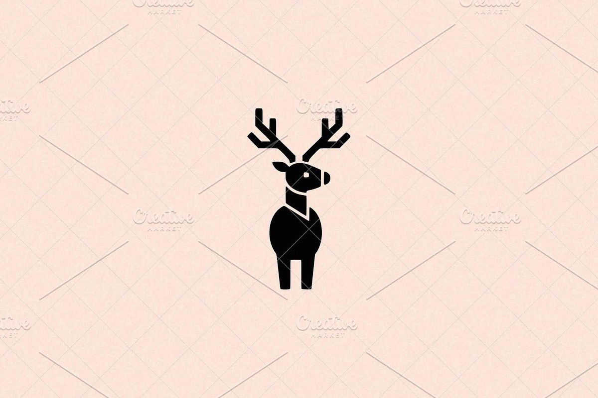 Geometric Deer Icon, an Animal Illustration by Vectorium Studio (Photo 1 of 4)