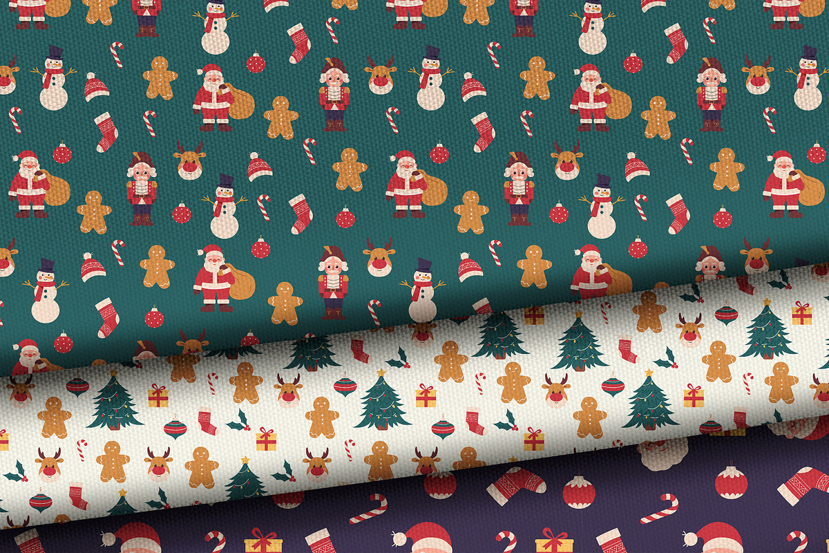 Christmas Patterns, a Seasonal Illustration by Sabina_Ava (Photo 2 of 7)