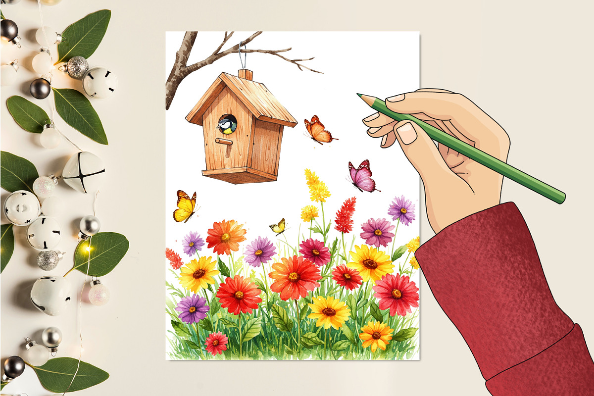 Summer Nature Walk Clipart, an Illustration by RobertsArt (Photo 2 of 7)