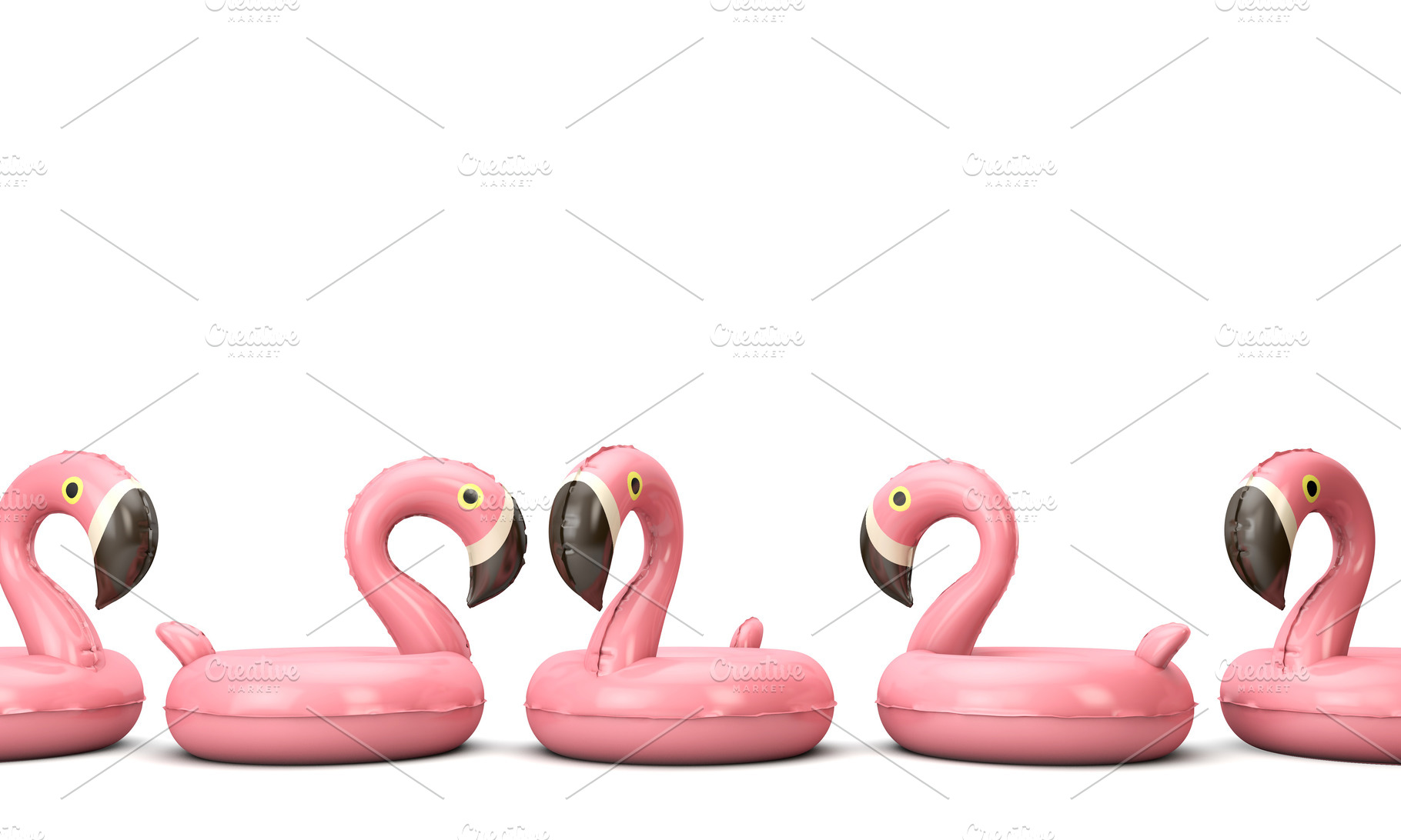 Pink inflatable flamingo containing flamingo, summer, and pink, a Holiday Photo by ink drop