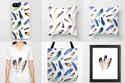 Watercolor BOHO feather DIY_4, an Object Graphic by Peace ART (Thumbnail 6 of 7)