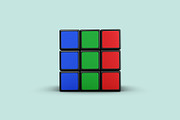 Rubik's Cube Mockup - 6 views, a Merchandise Mockup by Illusiongraphic (Thumbnail 5 of 16)