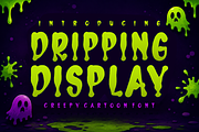 Dripping Display - Creepy Slime Font, a Handwritten Font by KiddoGlyphs Studio (Thumbnail 1 of 5)