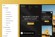Luminere - Hotel Website, a Landing Page Template by SLAB! Design (Thumbnail 2 of 5)