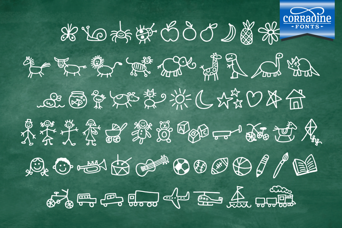 Kidwriting Pro, a Font by Corradine Fonts (Photo 12 of 12)