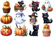 Halloween Season Clipart Bundle, an Illustration by Designworld (Thumbnail 2 of 6)