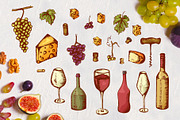 Wine&winery-clipart+bonus, a Food Illustration by Astarte_design (Thumbnail 2 of 9)