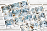 Frosty Winter Junk Journal Pages, a Decorative Illustration by Genius Graph (Thumbnail 3 of 3)