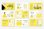 Annual Schedule - Google Slides, a Presentation Template by QR Design Studio (Thumbnail 2 of 3)