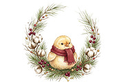 Cozy Winter Animals Clipart Bundle, an Animal Illustration by T-shirt Pond (Thumbnail 12 of 26)
