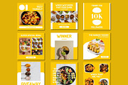 Food Blogger Instagram Post Template, a Social Media Template by BoontenStudio (Thumbnail 5 of 7)