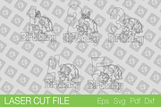 1, 2, 3, 4, 5 Birthday Laser cut SVG, a Templates & Theme by Lerina Art (Thumbnail 2 of 3)