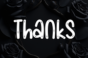 Black Roses | Script Font, a Script Font by Scratchones (Thumbnail 8 of 8)