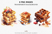 Waffles Syrup Pancakes Sweets Brunch, a Food Illustration by Rabbit Heart (Thumbnail 3 of 9)