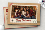 Rustic Christmas Photo Postcard, a Card Template by BrandPacks (Thumbnail 1 of 6)