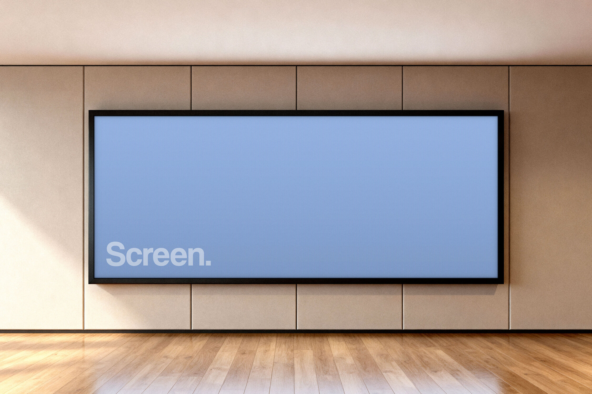 Office Wall Screen Mockup, an Advertising Mockup by Design Squad