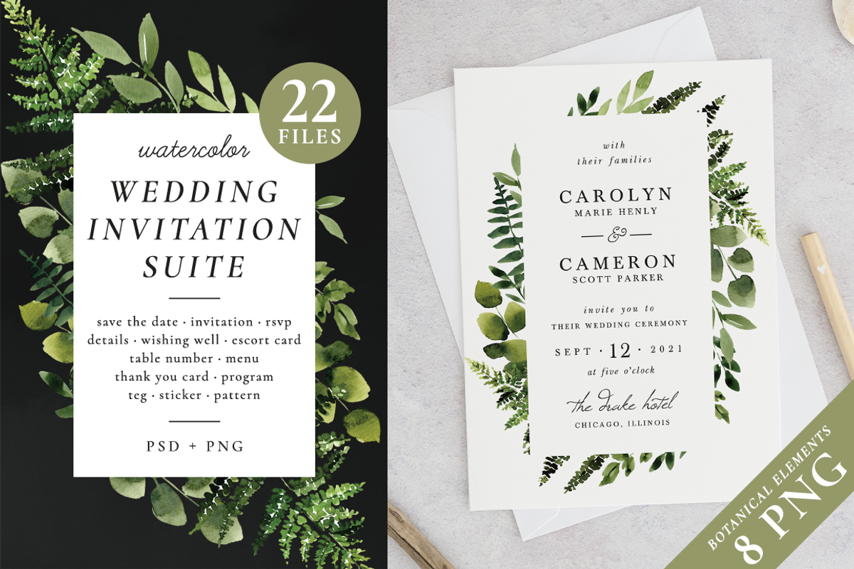 Sunny forest – wedding invitations, an Invitation Template by Helen Halik art (Photo 1 of 10)