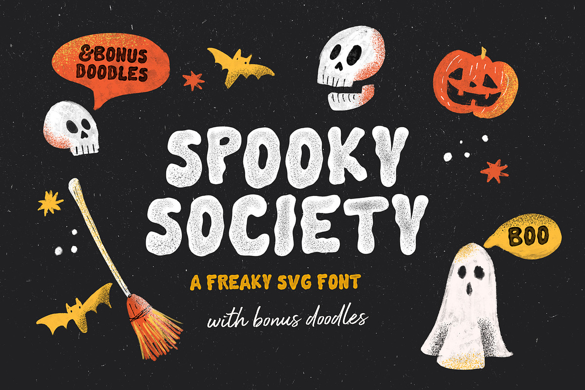 Spooky Society SVG Font, a Font by Nicky Laatz (Photo 1 of 9)