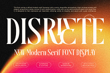 Disriete Modern Serif Display